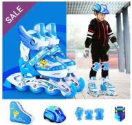 Giày patin trẻ em cao cấp SuperRider bánh xe PU trượt êm mượt full đèn led thumbnail