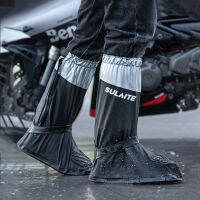 Hot Black ใหม่กันน้ำสวมใส่ High-Tube รถจักรยานยนต์ Rain Boot ครอบคลุม Outdoor Travel Rain Shoe ครอบคลุม Motocross ขี่ Sport