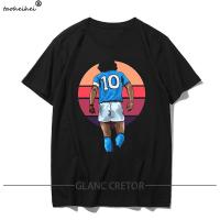 เสื้อผ้าหน้าร้อน T เสื้อ Diego Maradona Hand Of God อาร์เจนตินาฟุตบอล Napoli Top เสื้อยืดS-5XL