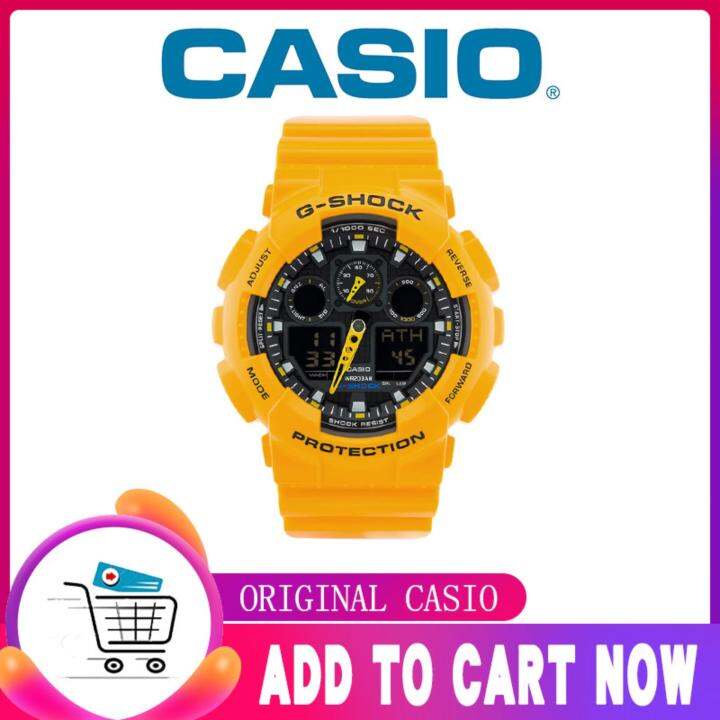 Casio GSHOCK Watch Double Time Display Casio Watch for Men with 1 Year