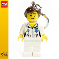 IQ LEGO® Iconic LED luminous Key Chain Pendant Toy (Ponytail Nurse)