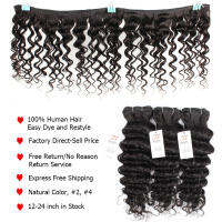 1 Bundle Deep Wave Remy ผมมนุษย์สานขยาย10-26นิ้ว1B 27 Ombre น้ำผึ้งสีบลอนด์ Pre-Colored สีน้ำตาลเข้ม Bobbi Collection