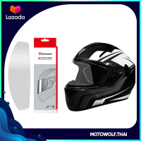 ฟิล์มกันรอย ฟิล์มกันฝ้า สำหรับติดชิลด์หมวกกันน็อค MOTOWOLF รุ่น MDL 1912 ANTI-FOG FULL-FACE HELMET ชิวหมวกกันน็อค กันน้ำ กันฝ้า