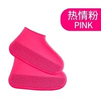 dust-proof Waterproof elasticity Silicone Shoe cover outdoor Non-slip Dirt-resistant Brand shoes protection Boot cover reuse Hot