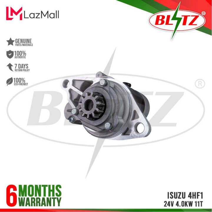 BLITZ STARTER ASSEMBLY ISUZU 4HF1 11T 24V / 4.0KW 6 MONTHS WARRANTY ...