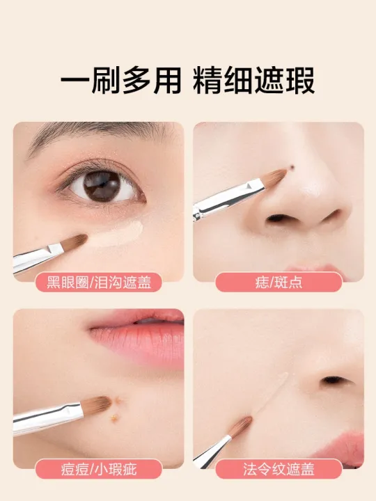 high-end-original-double-headed-concealer-brush-teacher-with-the-same-style-t301-to-cover-dark-circles-tear-grooves-and-decree-lines-with-details-flat-head-concealer-makeup-brush