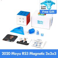 Newest 2020 Moyu Rs3 m Magnetic 3x3x3 Magic Cube MF3RS3 M 3x3 Magico Cubo RS3M Magnetic Cube 3*3 Speed Puzzle Toys for Children Brain Teasers