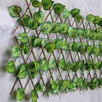 Artificial Wood Fence Telescopic Plant Gardening Courtyard Indoor And Outdoor Screen Family Garden Greening Wall Decoration DIY