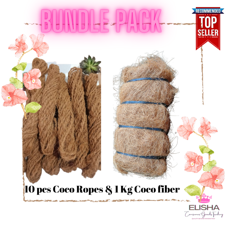 Coco fiber and Coco Ropes Bundle Pack Best Material for making Coco