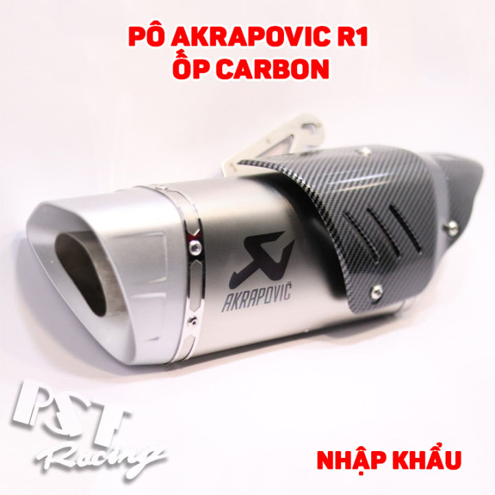 Pô Akrapovic R1 Trắng ỐP Carbon Nhập Khẩu | Lazada.vn