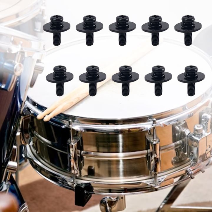 10pcs-bass-drum-screws-drum-part-percussion-drum-cow-bell-musical-accessories-drum-set-drum-lug-replacement-parts