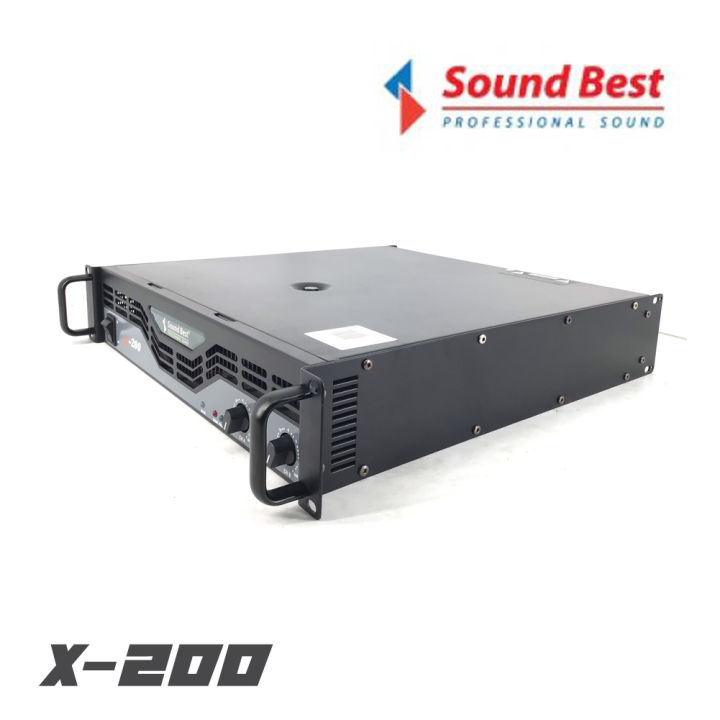 soundbest-x-200-เพาเวอร์แอมป์-2-ch-class-ab-200-2-ที่-8-โอห์ม-สินค้าใหม่แกะกล่อง-รับประกันสินค้า-1-ปี