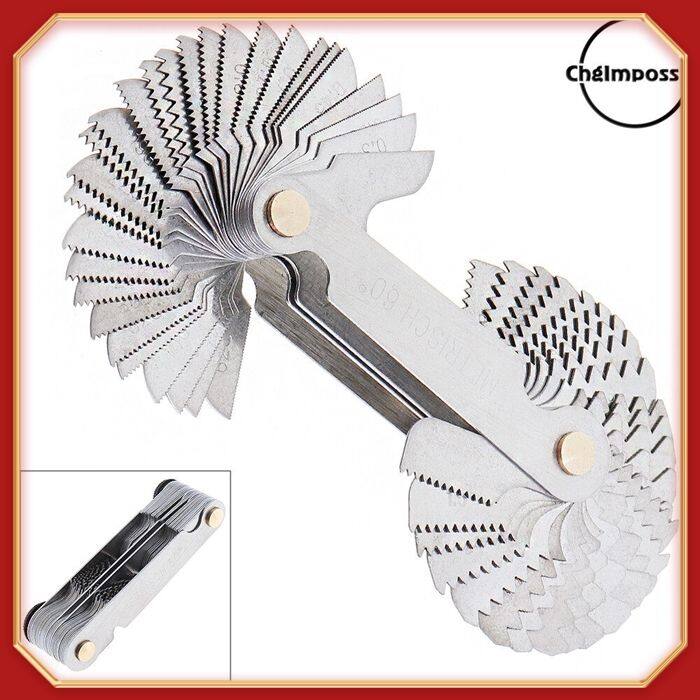 Screw Thread Pitch Cutting Gauge Tool - Metric Imperial SAE Whitworth ...