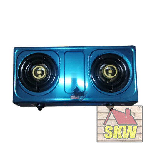SKW Double Stove Burner Top Flame Double Gas Stove High Power Lazada PH