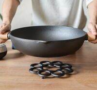 【จัดส่งภายใน 24 ชม】Cast Iron Trivet -Heat Resistant Table Hot Dishes &amp; Cookware ขาตั้งโต๊ะเหล็ก - โต๊ะทนความร้อนอาหารร้อน และเครื่องครัว