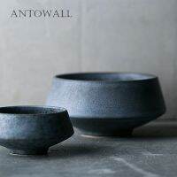 【The bowl of oranges】  ANTOWALL หินอ่อนสีเทาบนโต๊ะอาหารเซรามิกชามสลัดชามซุปส่วนบุคคลชามโรงแรมคลับเฮาส์อาหารเย็น