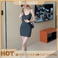 hanshi [2023 new HOT FASHION] lazlook ชุดเดรสเข้ารูปสำหรับผู้หญิงชุดเดรสเข้ารูปสไตล์เกาหลีลำลองเซ็กซี่บริสุทธิ์ฤดูร้อน