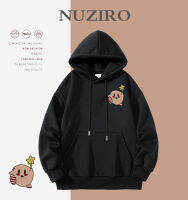 NUZIRO เสื้อกันหนาวแขนยาวลําลอง มีฮู้ด แบบหนา ขนาดใหญ่ รูปแบบน่ารัก สําหรับผู้ชาย และผู้หญิง#E0002