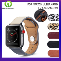 สายนาฬิกาหนังแท้สำหรับสายนาฬิกา Apple สายคาด Apple Watch ซีรีส์8 7 41มม. 45มม. พิเศษ49มม. 44มม. 40มม. 38มม. 42มม. สายนาฬิกาสำหรับ I Watch 6 SE 5 4 3/2/1