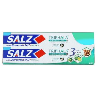 SuperSales - X2 ชิ้น - ตรีผลา ระดับพรีเมี่ยม ยาสีฟันสมุนไพร 160กรัม x 2 หลอด ส่งไว อย่ารอช้า -[ร้าน GunthanawutPlaza จำหน่าย อุปกรณ์อาบน้ำและดูแลผิวกาย ราคาถูก ]