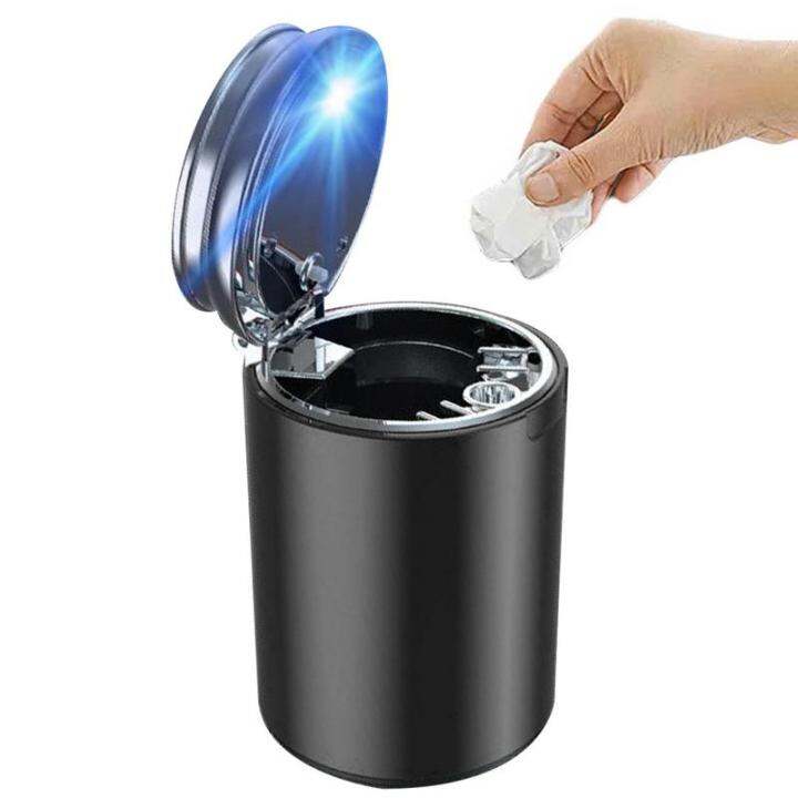 ที่เขี่ยในรถยนต์พร้อมไฟ-led-แบบพกพา-ash-tray-eless-auto-ashtray-สารหน่วงไฟอุปกรณ์สูบ
