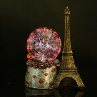 [Funny] Paris Eiffel Tower Electrostatic Plasma Ball Sphere Light Magic Crystal holiday Lamp HouseholdOffice Desktop Decoration