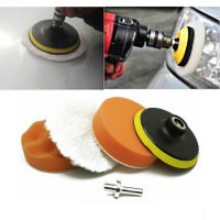 【cw】1 Set Buffing Pad 4 Inch Car Sponge Polishing Pad Kit Asive Polisher Drill Adapter Waxing Compound Tools Accessoryhot