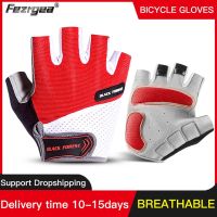 2023✉▨ Half finger Cycling Gloves Outdoor MenS And WomenS Sports Non-Slip Fitness Weightlifting Bicycle Half-Finger Cycling Gloves