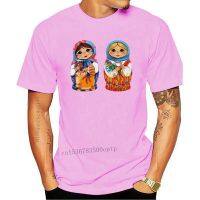 New Two Matryoshka Dolls WomenS Tee -Image By Vintage Graphic Tee Shirt