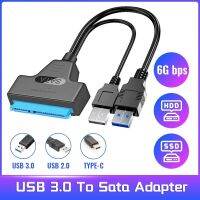 USB SATA 3ถึง USB สาย3.0อะแดปเตอร์สูงสุด6 Gbps เข้ากันได้กับ2.5นิ้ว22พิน A25ฮาร์ดดิสก์ HDD 2.0หน่วยความจำภายนอก SSD