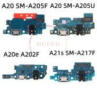 ใหม่สําหรับ Samsung Galaxy A20 SM-A205F SM-A205U A20e SM-A202F A21s A217F USB Charger Charging Board Dock Port Connector Flex Cable