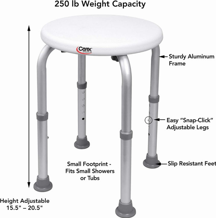 carex-health-brands-carex-compact-shower-stool-adjustable-height-bath-stool-and-shower-seat-aluminum-bath-seat-that-supports-250lbs