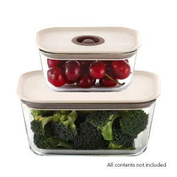 neoflam fika clik glass food storage containers set (set of 3)