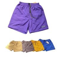 Mens quick drying shorts lightweight Beachwear nylon drawstring double-layer multi-color loose sports shorts