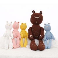 Soft And Adorable Soothing Bear Pillow Plush Toy Logo Movable Doll Large Doll Children Sleep Companion Doll