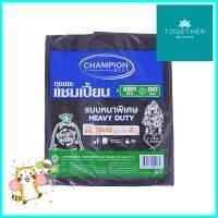 ถุงขยะหนา CHAMPION 36X45 นิ้ว 8 ใบ สีดำTHICK GARBAGE BAGS 36X45IN BLACK 8PCS **ราคาดีที่สุด**