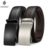 【CC】 DOOPAI-Cintos de fivela automáticos masculinos pulseira couro presentes casuais marca luxo