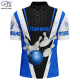 【high quality】  Bowling Printed Short Sleeved Polo Shirt, Strike 3d Mens Team Name;
