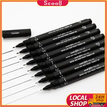 2Pcs 0.8mm White Highlighter Art Markers Gel Pen Sketch Fine Liner Pen  Drawing Pen Paint Design Art supplies