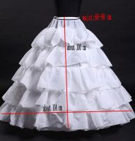 Petticoat For Wedding Dresses 5 Layers Women Underskirt White Black jupon crinoline hoop skirt