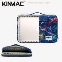 Kinmac กระเป๋าแล็ปท็อป12,13 14,15 15.6นิ้วกระเป๋าถือผู้ชายผู้หญิงลายดอกไม้สำหรับ Macbook Air Pro กระเป๋า Dropship7