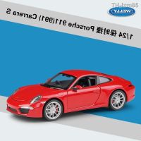 ? โมเดลรถ ของขวัญสำหรับเด็ก Willy WELLY1:24 porsche 911 CARRERA S (991) sports car model simulation alloy