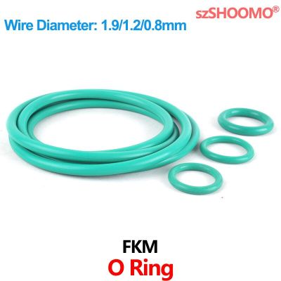Fluorine Rubber O-Rings FKM Seal O Ring Gasket for Machinery Plumbing WD 1.9mm/1.2mm/0.8mm Gas Stove Parts Accessories