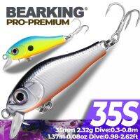 BEARKING 3.5เซนติเมตร2.3กรัมเงียบแก้ไขน้ำหนักรุ่นเหยื่อตกปลาฮาร์ดเหยื่อ10สีสำหรับเลือกสร้อยที่มีคุณภาพมืออาชีพรอก