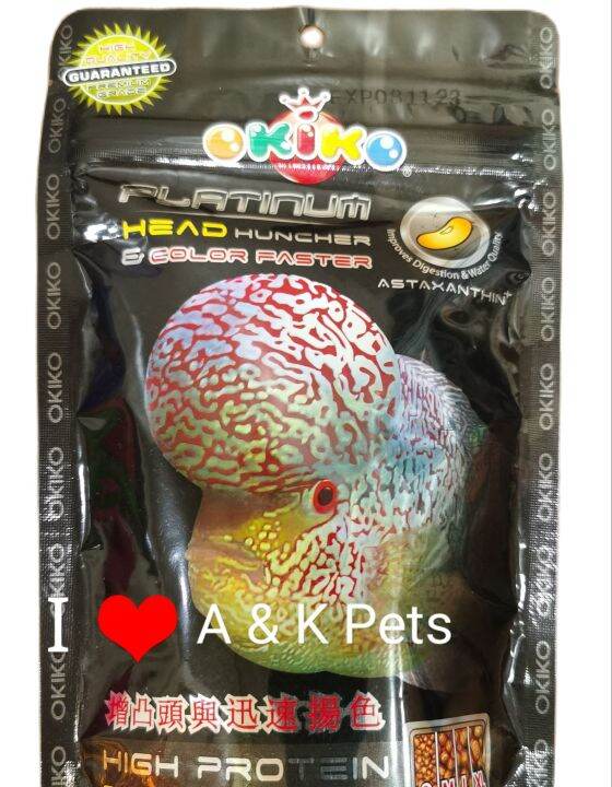 (Flowerhorn Food) Okiko Platinum Head Huncher Color Fast Flowerhorn
