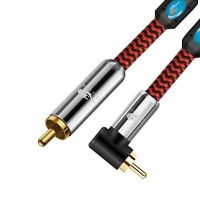 Kabel Audio Koaksial Digital RCA Laki-laki Ke Laki-laki untuk Home Theater Sistem HiFi Penerima Video AV Kabel RCA Subwoofer