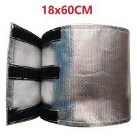 New Arrival 18X60CM Universal Car Starter Heat Insulation Plate Buckle Shield Aluminum Heat Shielding Wrap