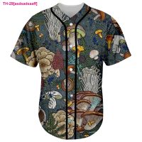 asdsadsaaff เทสส์เฟลใหม่ plantas cogumelo fungo camo trippy 3dprint verão harajuku streetwear camisas de beisebol camisa มังงะ curta x1