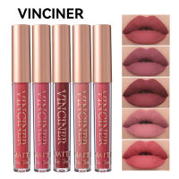 Vinciner ลิปเคลือบริมฝีปากผิวด้าน12สีถ้วยกันน้ำไม่ซีดติดทนนานลิปกลอสลิปเคลือบริมฝีปากให้ความชุ่มชื้นแบบพกพาสีสูง