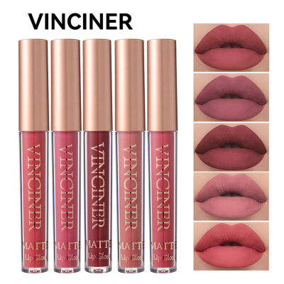 Zanker ลิปสติกเหลวเคลือบสี VINCINER12กันน้ำสีลิปเคลือบริมฝีปากหมอกลิปกลอสถ้วยไม่ติด